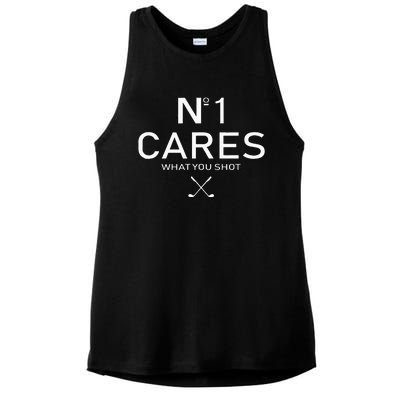 No 1 Cares What You Shot Ladies PosiCharge Tri-Blend Wicking Tank