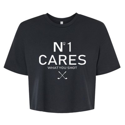 No 1 Cares What You Shot Bella+Canvas Jersey Crop Tee