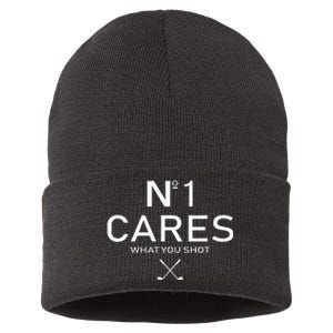 No 1 Cares What You Shot Sustainable Knit Beanie