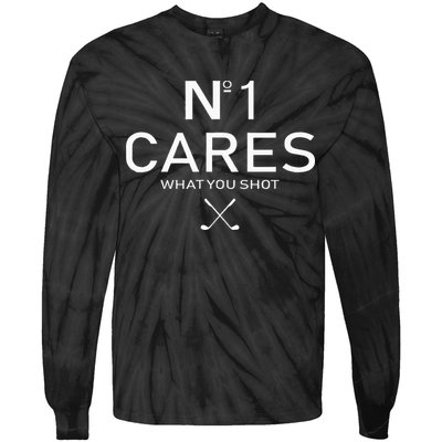 No 1 Cares What You Shot Tie-Dye Long Sleeve Shirt