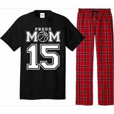 Number 15 Custom Proud Basketball Mom Personalized Meaningful Gift Pajama Set