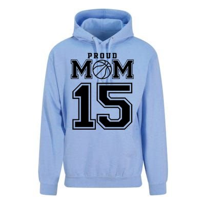 Number 15 Custom Proud Basketball Mom Personalized Meaningful Gift Unisex Surf Hoodie