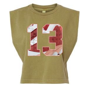 Number 13 Dune Red 13s Matching Garment-Dyed Women's Muscle Tee