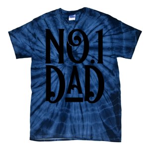 No 1 Dad Funny Dad Gift Tie-Dye T-Shirt