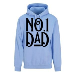 No 1 Dad Funny Dad Gift Unisex Surf Hoodie