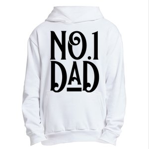 No 1 Dad Funny Dad Gift Urban Pullover Hoodie