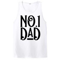 No 1 Dad Funny Dad Gift PosiCharge Competitor Tank