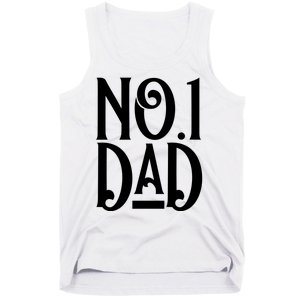 No 1 Dad Funny Dad Gift Tank Top