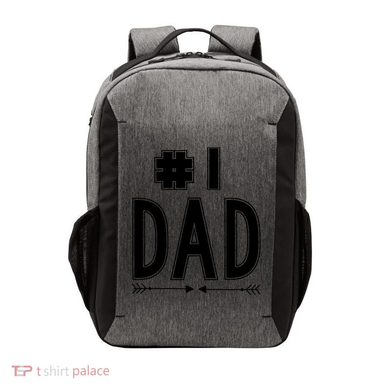 No 1 Dad Funny Dad Gifts Vector Backpack