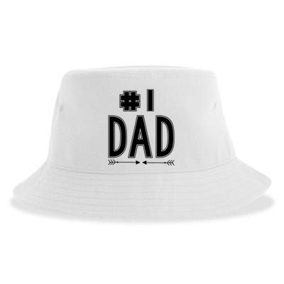 No 1 Dad Funny Dad Gifts Sustainable Bucket Hat