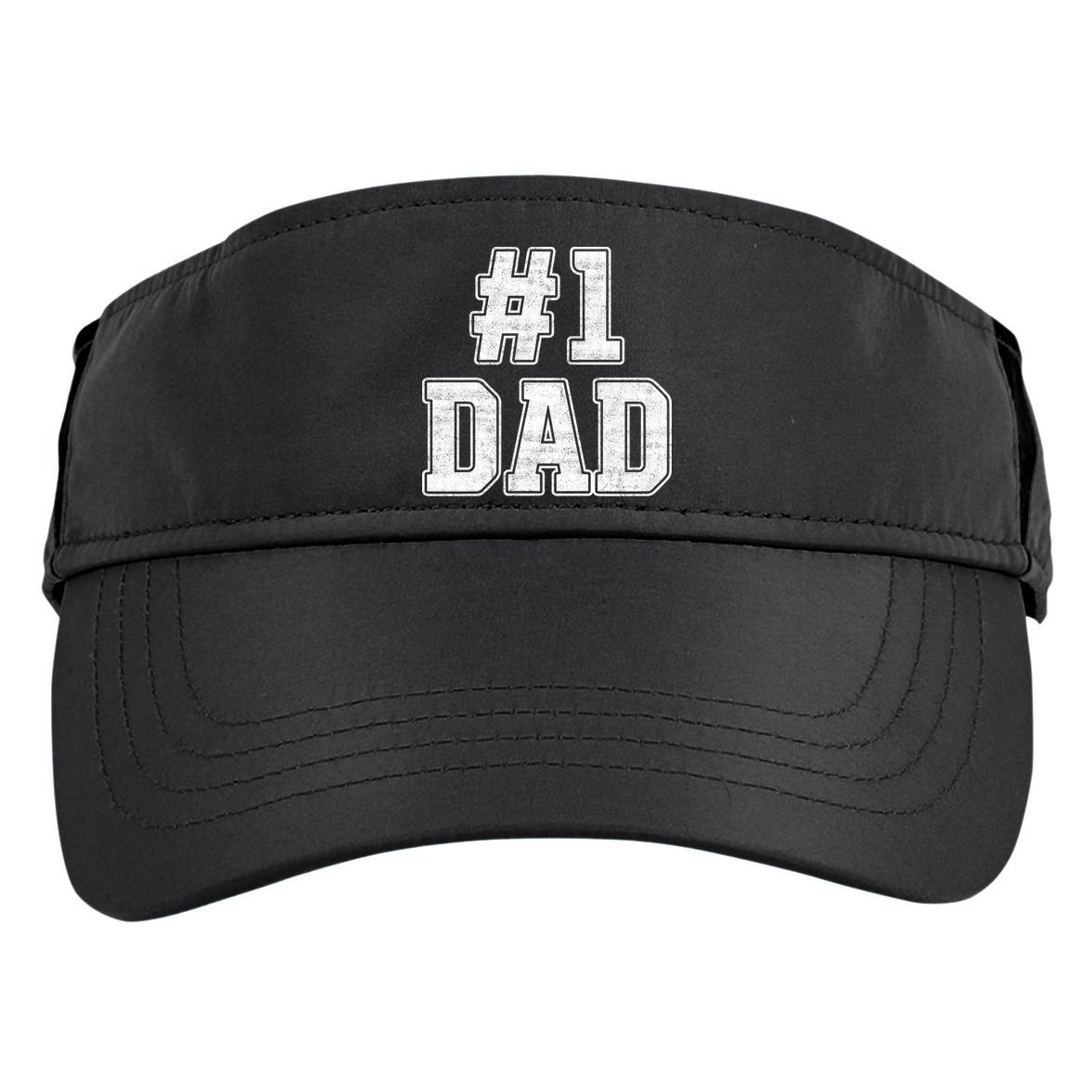 Number 1 Dad Number One Dad Fathers Day Outfit For Daddy Gift Adult Drive Performance Visor
