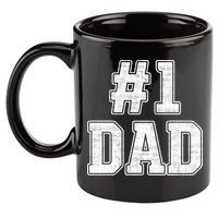 Number 1 Dad Number One Dad Fathers Day Outfit For Daddy Gift 11oz C Handle Ceramic Mug