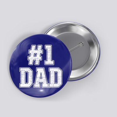 Number 1 Dad Number One Dad Fathers Day Outfit For Daddy Gift Button