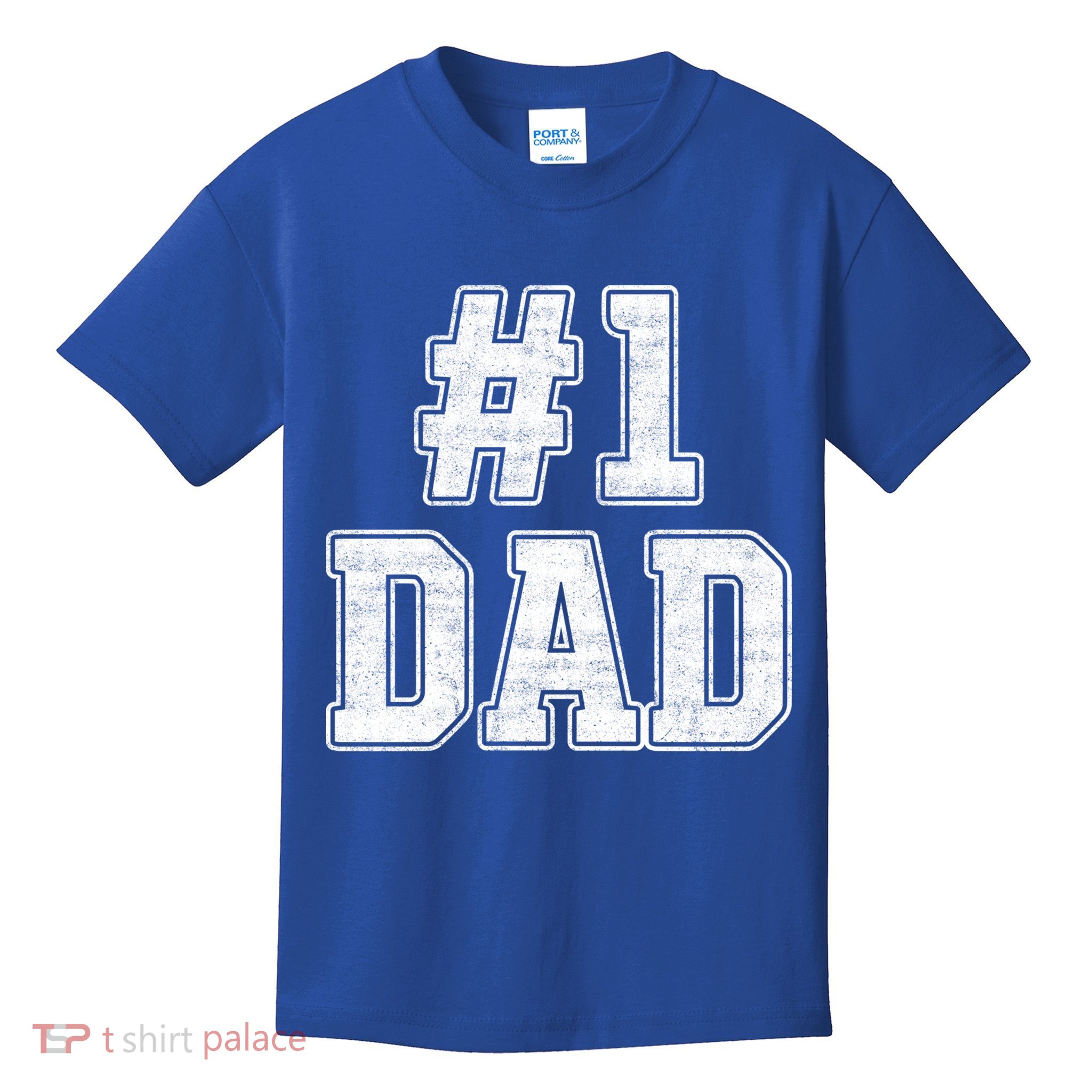 Number 1 Dad Number One Dad Fathers Day Outfit For Daddy Gift Kids T-Shirt