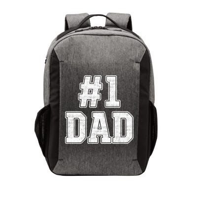 Number 1 Dad Number One Dad Fathers Day Outfit For Daddy Gift Vector Backpack