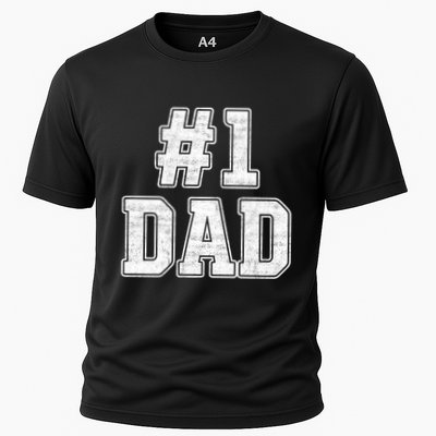 Number 1 Dad Number One Dad Fathers Day Outfit For Daddy Cute Gift Performance Shirt