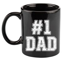 Number 1 Dad Number One Dad Fathers Day Outfit For Daddy Cute Gift 11oz C Handle Ceramic Mug