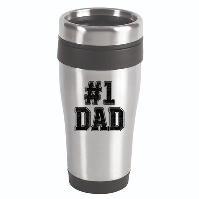Number 1 Dad Number One Dad Fathers Day Outfit For Daddy Cute Gift 16oz Travel Tumbler