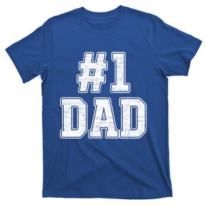 Number 1 Dad Number One Dad Fathers Day Outfit For Daddy Cute Gift T-Shirt