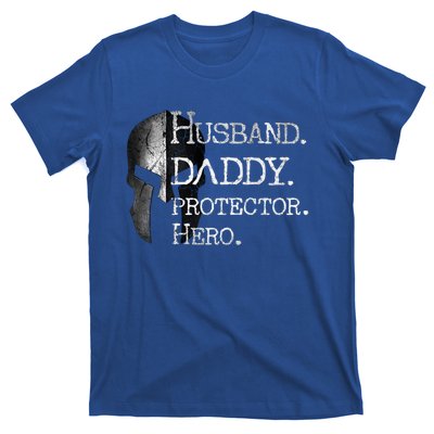 Number 1 Dad Husband Daddy Protector Hero Funny Gift T-Shirt