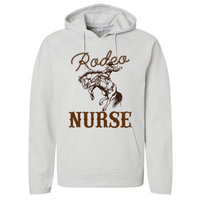 Nurse 1st First Birthday Cowboy Rn Western Rodeo Party Performance Fleece Hoodie