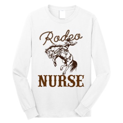 Nurse 1st First Birthday Cowboy Rn Western Rodeo Party Long Sleeve Shirt