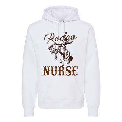 Nurse 1st First Birthday Cowboy Rn Western Rodeo Party Premium Hoodie