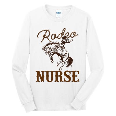 Nurse 1st First Birthday Cowboy Rn Western Rodeo Party Tall Long Sleeve T-Shirt