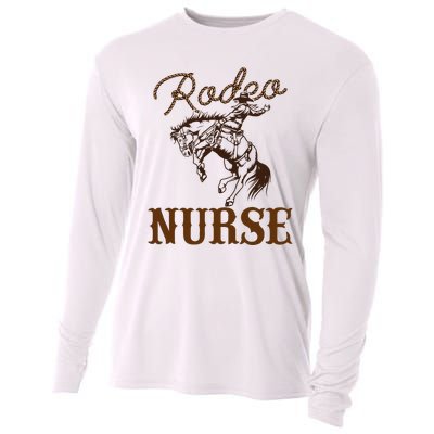 Nurse 1st First Birthday Cowboy Rn Western Rodeo Party Cooling Performance Long Sleeve Crew