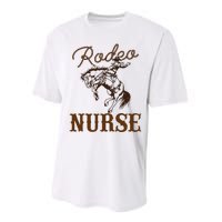 Nurse 1st First Birthday Cowboy Rn Western Rodeo Party Performance Sprint T-Shirt