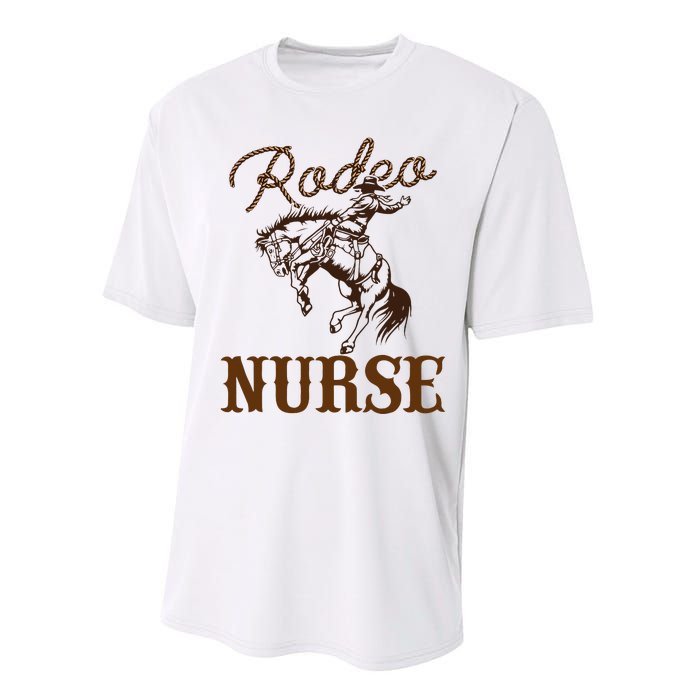 Nurse 1st First Birthday Cowboy Rn Western Rodeo Party Performance Sprint T-Shirt