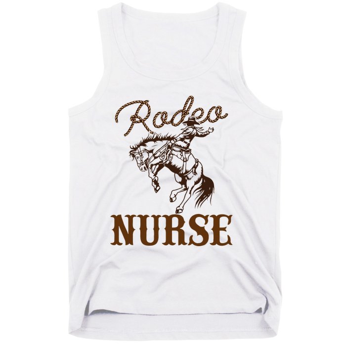 Nurse 1st First Birthday Cowboy Rn Western Rodeo Party Tank Top