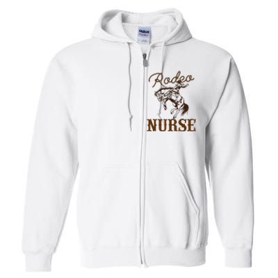 Nurse 1st First Birthday Cowboy Rn Western Rodeo Party Full Zip Hoodie