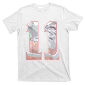 Number 11 Low Legend Pink 11s Matching T-Shirt