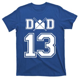 Number 13 Players Biggest Fan For Baseball Or Softball Dad Gift T-Shirt