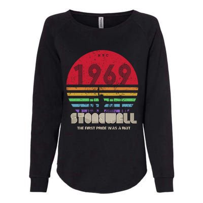 NYC 1969 Stonewall The First Pride Was A Riot LGBT Gay Lesbian Womens California Wash Sweatshirt