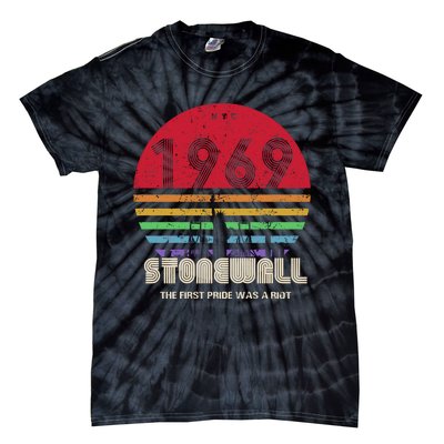 NYC 1969 Stonewall The First Pride Was A Riot LGBT Gay Lesbian Tie-Dye T-Shirt