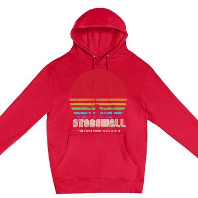 NYC 1969 Stonewall The First Pride Was A Riot LGBT Gay Lesbian Premium Pullover Hoodie