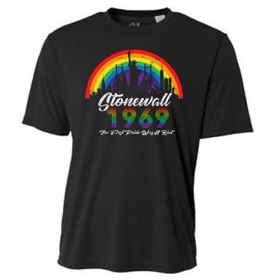 NYC 1969 Stonewall The First Pride Was A Riot LGBT Gay Lesbian Cooling Performance Crew T-Shirt