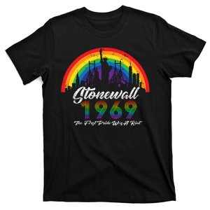 NYC 1969 Stonewall The First Pride Was A Riot LGBT Gay Lesbian T-Shirt