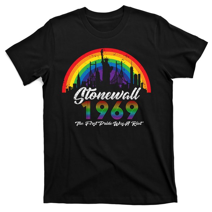 NYC 1969 Stonewall The First Pride Was A Riot LGBT Gay Lesbian T-Shirt