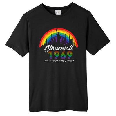 NYC 1969 Stonewall The First Pride Was A Riot LGBT Gay Lesbian Tall Fusion ChromaSoft Performance T-Shirt