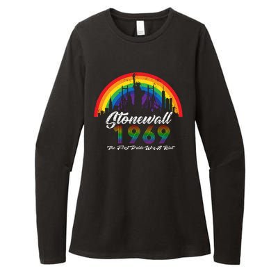 NYC 1969 Stonewall The First Pride Was A Riot LGBT Gay Lesbian Womens CVC Long Sleeve Shirt