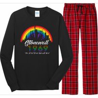 NYC 1969 Stonewall The First Pride Was A Riot LGBT Gay Lesbian Long Sleeve Pajama Set