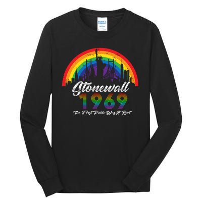 NYC 1969 Stonewall The First Pride Was A Riot LGBT Gay Lesbian Tall Long Sleeve T-Shirt