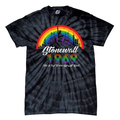 NYC 1969 Stonewall The First Pride Was A Riot LGBT Gay Lesbian Tie-Dye T-Shirt