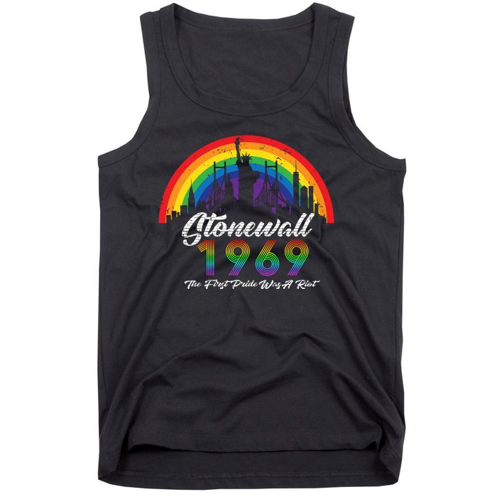 NYC 1969 Stonewall The First Pride Was A Riot LGBT Gay Lesbian Tank Top