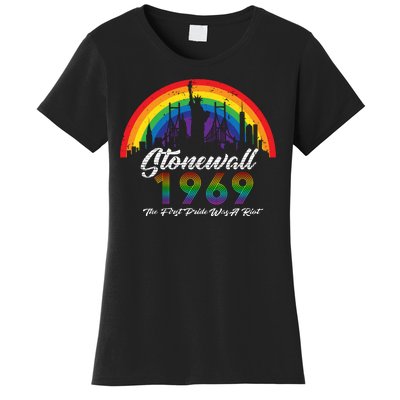 NYC 1969 Stonewall The First Pride Was A Riot LGBT Gay Lesbian Women's T-Shirt