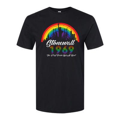 NYC 1969 Stonewall The First Pride Was A Riot LGBT Gay Lesbian Softstyle CVC T-Shirt