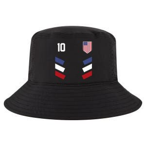 Number 10 USA Soccer American Flag Football Jersey Cool Comfort Performance Bucket Hat